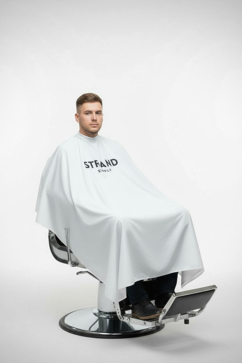 Barber Cape - White